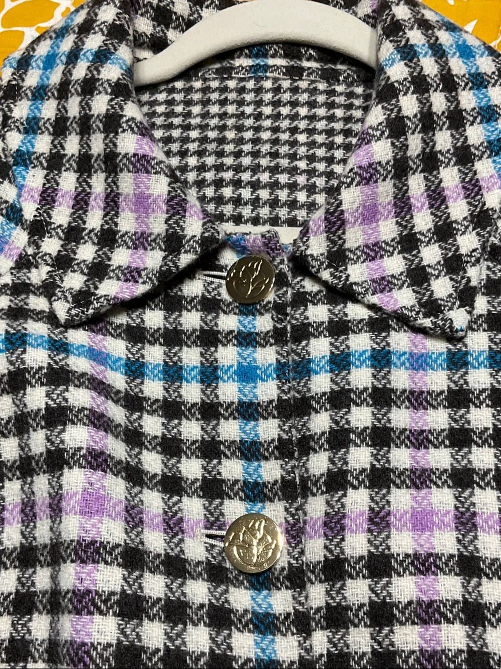 Draper James (Reece Witherspoon) Reversible Houndstooth Coat